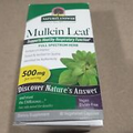 TWO boxes of Nature's Answer Mullein Leaf 500mg 90 capsules