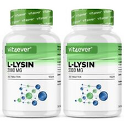 L-LYSIN 2000 - 730 Tabletten hochdosiert - Vegan + Laborgeprüft! Aminosäuren