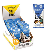 foodloose Bio-Peanut Butter Bites Erdnussmus | Leckerer Snack aus Datteln mit cremiger Erdnussbutter-Füllung | Vegan, Bio, glutenfrei & ohne raffinierten Zucker | Vorteilspack (20 x 40g)