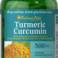 Puritan's Pride Turmeric Curcumin 500 mg - 180 Capsules