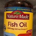 New Nature Made Fish Oil 1200 mg Value Size 150 Soft Gels Heart Health Omega-3