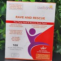 Live To Shine Rave & Rescue Topical Energy Patches - 30 Days Supply Made In USA