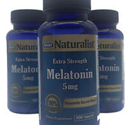 (3PACK) Rexall Naturalist Melatonin 5 mg (100 Tablets Each) EXP 03/25