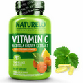 NATURELO Vitamin C with Organic Acerola Cherry - 90 Capsules Exp 11/2025