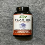 Nature's Way Flax Oil Max Strength 200 Count Soft Gel 2600mg  Expires 2026