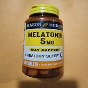 Mason Natural may support healthy sleep Melatonin 5mg with B6, Calcium 300 count