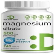 Magnesium Citrate 500mg Easily Absorbed Muscle Heart Digestive Support  240 Caps