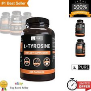 L-Tyrosine Capsules - Supports Mental Clarity, Focus & Balanced Mood - 365 Count