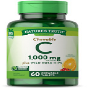 2PK Nature's Truth Chewable C Plus Wild Rose Hips 60CT 840093101686YN