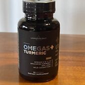 Livingood Daily Omega 3 6 7 9 Plus Turmeric Curcumin (60 Softgels)