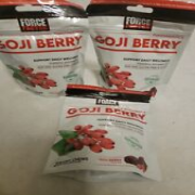 (3) Force Factor Goji Berry Soft Chews, Wolfberry, NON-GMO Gluten-Free & Vegan