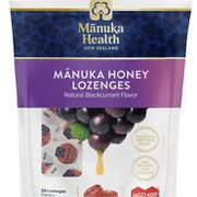 Manuka Health, MGO 400+ Manuka Honey Lozenges with Blackcurrant, 58 lozenges, 8.