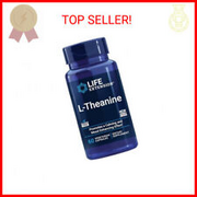 Life Extension L-Theanine, 100 mg, 60 Vegetarian Capsules — Supports a Calming &