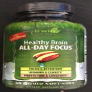 Irwin Naturals Healthy Brain All-Day Focus  60 Softgels EXP.01/2025+ (P3)