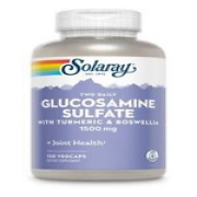 Solaray Glucosamine Sulfate Capsules, 1500mg 120 VegCaps