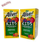 Nature's Way Alive! Kids Chewable Multivitamin Orange and Berry 2 pack Exp 07/25