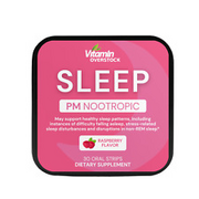 VO Sleep Strips - PM Nootropic, Raspberry, 30 Ct - Sleep Aid, Melatonin & More
