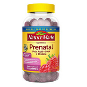BRAND NEW Nature Made Prenatal Folic Acid + DHA + Choline, 120 Gummies