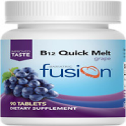 Vitamin B12 Quick Melt | Grape Flavored Tablets | Dissolves on Your Tongue | Pos