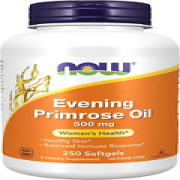 Now Foods Evening Primrose Oil 500 mg 250 Softgels GMP Quality Assured