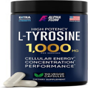 L Tyrosine 1000MG Capsules - All-Natural L- Tyrosine Supplement for Focus & Ener