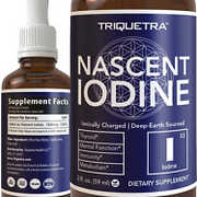 Nascent Iodine Supplement 400 Servings,Vegan 1800 Mcg,Thyroid Health Energy 2 Oz