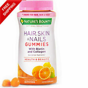 Nature's Bounty Hair, Skin & Nails with Biotin and Collagen, Citrus-Flavored