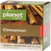 Planet Organic Herbal Tea Bags, 25 Pieces (Cinnamon)