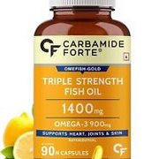 Omega 3 Fish Oil Triple Strength 90 Softgel Capsules for Men & Women