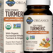 Organics Extra Strength Turmeric Inflammatory Response 60 Tablets-100Mg Curcumin