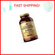 Solgar Calcium Magnesium Plus Boron - 250 Tablets - Non-GMO, Vegan, Gluten Free,