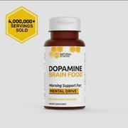 Natural Stacks  - DOPAMINE Brain Food, Mental Drive Capsules - 60 Count