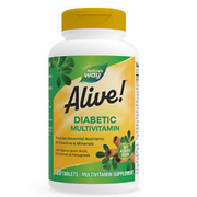 BRAND NEW Nature’s Way Alive! Diabetic Multivitamin Tablets 120 ct