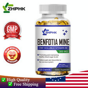 300mg Benfotiamine Capsules Fat Soluble Thiamine Vitamin B1 NON-GMO,Gluten Free