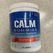 Natural Vitality Calm Magnesium Citrate, 240 Gummies Strawberry