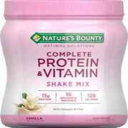 Mezcla completa de proteínas y vitaminas con colágeno y fibra, vainilla 16 oz