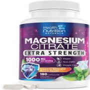 Magnesium Citrate 1000mg - Max Absorption Magnesium for Muscle, Nerve, Bone a...