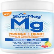 Slowmag® Muscle + Heart, Magnesium & Calcium Supplement, Raspberry Lemon Flavor