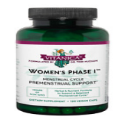 Vitanica Women's Phase I, Premenstrual Support, Vegan, 120 Capsules