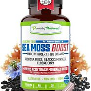 Power By Naturals Sea Moss Advanced with Black Seed Oil & Elderberry...