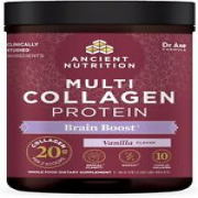 Ancient Nutrition Multi Collagen Protein Brain Boost - Vanilla 16 oz Pwdr - 45 S
