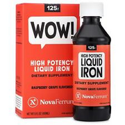 NovaFerrum Wow | 125 High Potency Liquid Iron | Liquid Iron for Adults | Iron...