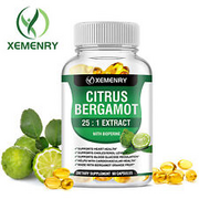 Citrus Bergamot Capsules 1500mg- 25:1 Extract, Heart Health, Cholesterol Support