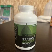 FoodScience of Vermont Sea Mussel, Green-Lipped Mussel Joint Supplement 180