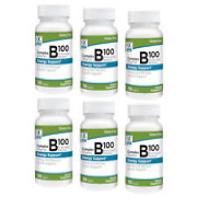 Quality Choice Complex Vitamin B100 Energy Tablets, 50 Count - Pack of 6