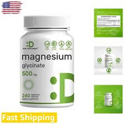Highly Purified Magnesium Glycinate Capsules - 500mg - Muscle, Joint, Heart &...