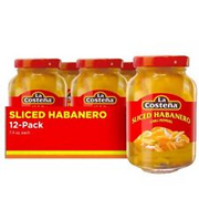 Sliced Habanero Peppers, 7.4 Ounce Jar (Pack of 12)