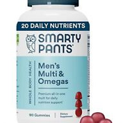 SmartyPants Multivitamin for Men, Gummies: Omega 3 Fish Oil (EPA/DHA),...