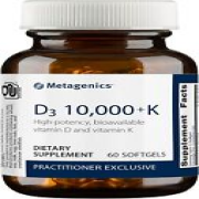 Metagenics D3 10,000 + K - for Immune Support, Bone Health & Heart Health