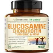Glucosamine Chondroitin MSM Turmeric Boswellia - Support Supplement 90 Capsules